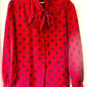 VTG Country Sophisticates by Pendleton Women Sz 14 Blouse No Size Tag Measured